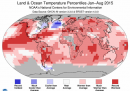 Agosto 2015 è stato il mese più caldo mai registrato, dicono i dati della NOAA