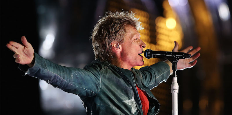 Jon Bon Jovi durante un concerto dei Bon Jovi in Australia nel 2013. (Getty Images)