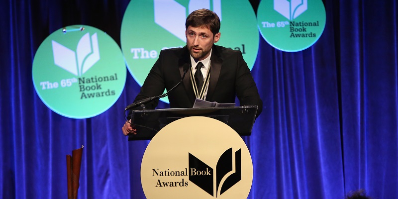 Phil Klay, vincitore nella categoria fiction del National Book Awards del 2014 con il libro Redemployment. (Photo by Robin Marchant/Getty Images)