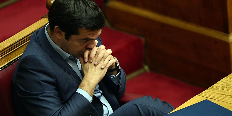 Alexis Tsipras, luglio 2015 (LOUISA GOULIAMAKI/AFP/Getty Images)