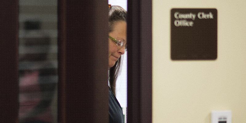 Kim Davis, contea di Rowan, 2 settembre 2015 (Ty Wright/Getty Images)