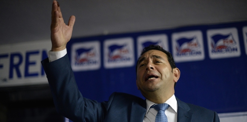 Jimmy Morales. (JOHAN ORDONEZ/AFP/Getty Images)