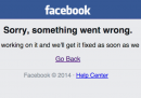 Facebook down, sta avendo qualche problema
