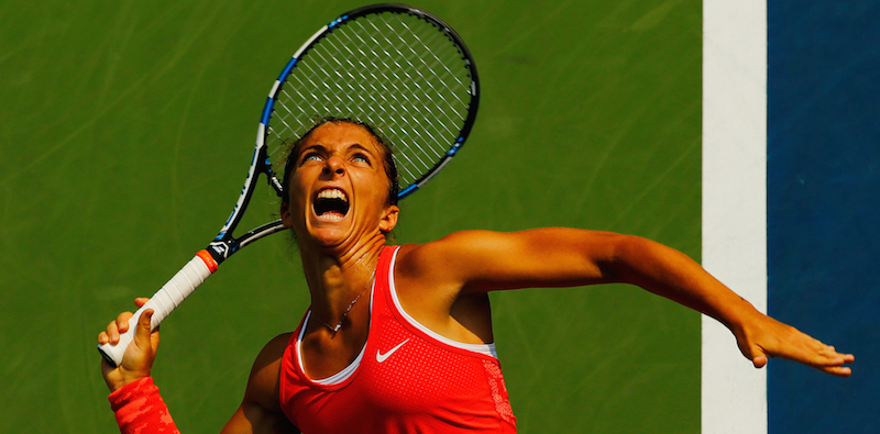 Sara Errani agli US Open, New York, 3 settembre 2015.
(Al Bello/Getty Images)