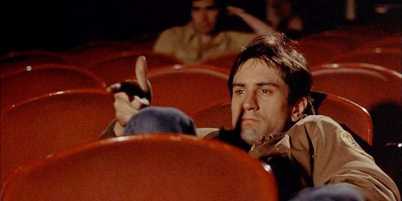 Robert De Niro nel film Taxi Driver, del 1976