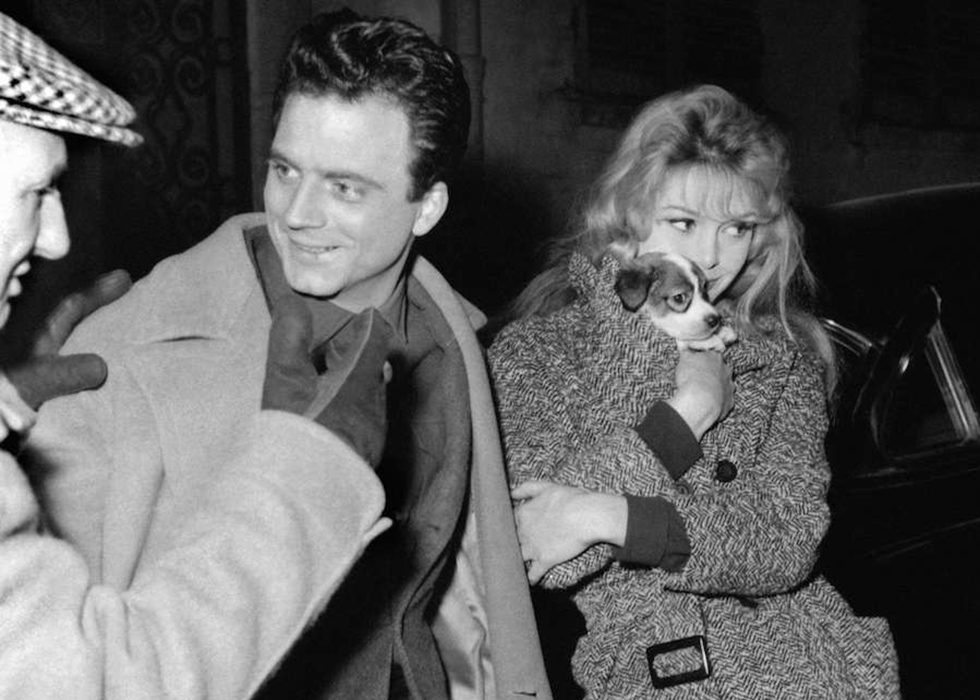 Franco Interlenghi e Brigitte Bardot