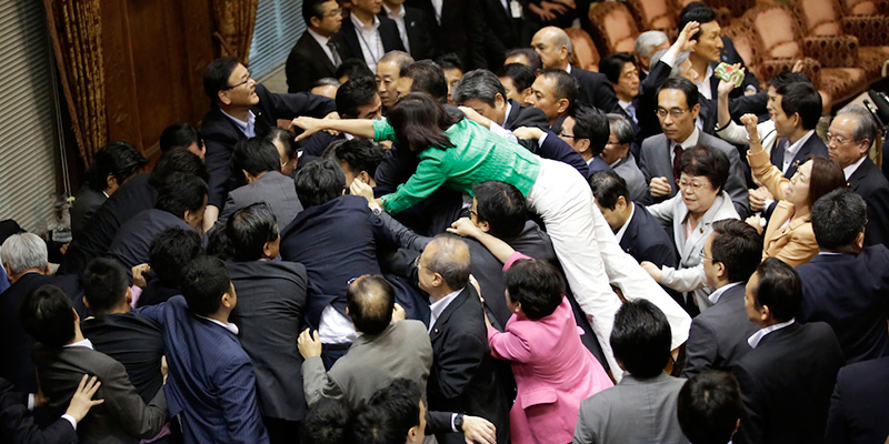 (AP Photo/Eugene Hoshiko)