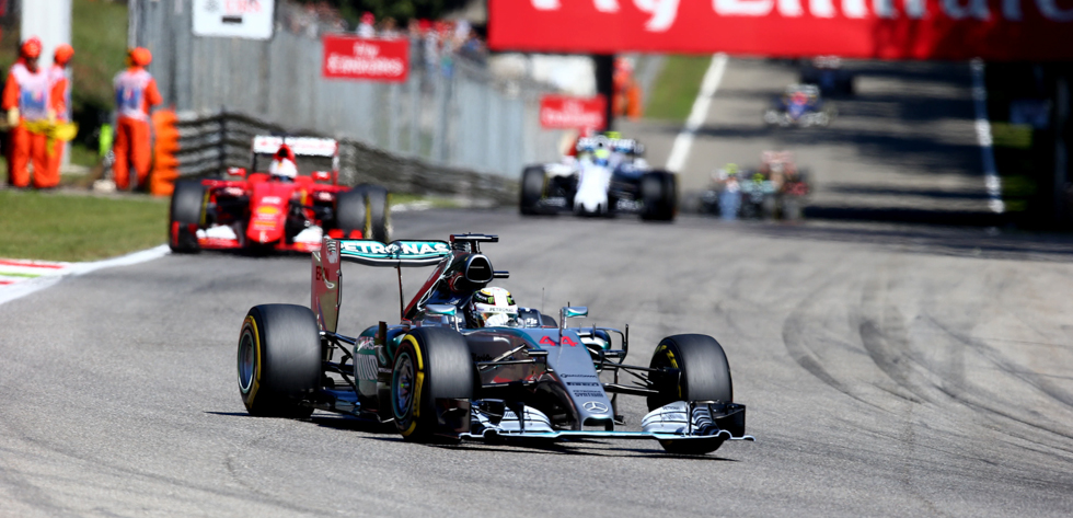 Lewis Hamilton della Mercedes. (AP Photo/Alessandro Trovati)