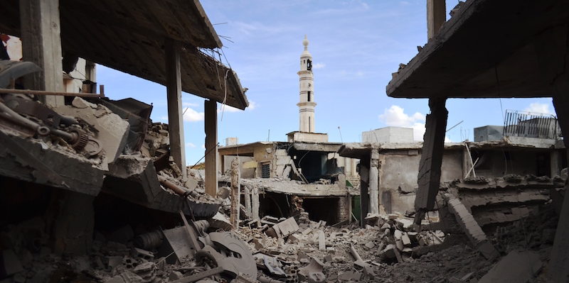 Talbisseh, nella provincia di Homs. (MAHMOUD TAHA/AFP/Getty Images)