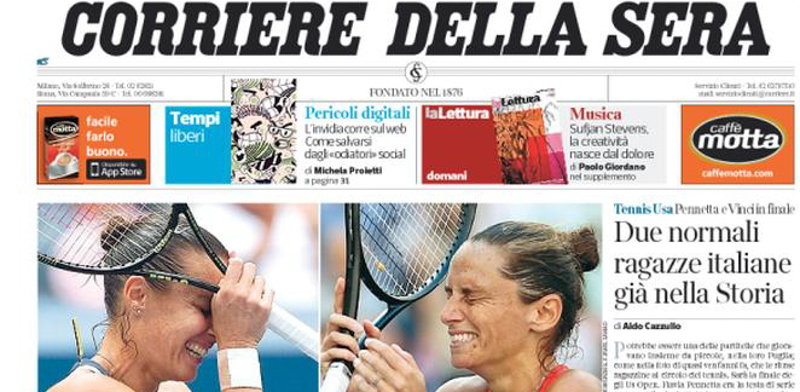 Le prime pagine di sabato 12 settembre 2015