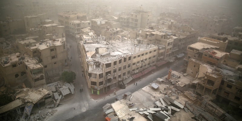 Douma, a est di Damasco, in Siria. (SAMEER AL-DOUMY/AFP/Getty Images)