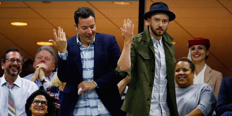 Jimmy Fallon e Justin Timberlake (Al Bello/Getty Images)