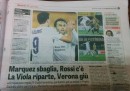 Il titolo allusivo della Gazzetta dello Sport su Verona-Fiorentina