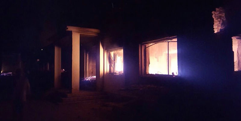 L'ospedale di Kunduz dopo l'attacco di sabato ((Médecins Sans Frontières via AP)