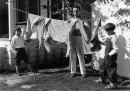 Buster Keaton stende i panni