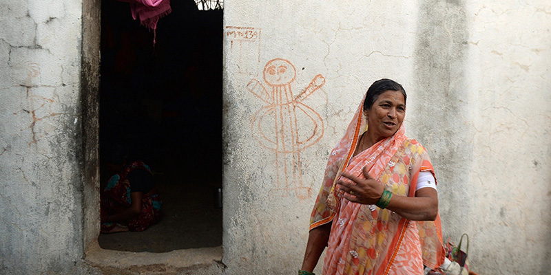 Una casa senza porte di Shani Shignapur (PUNIT PARANJPE/AFP/Getty Images)