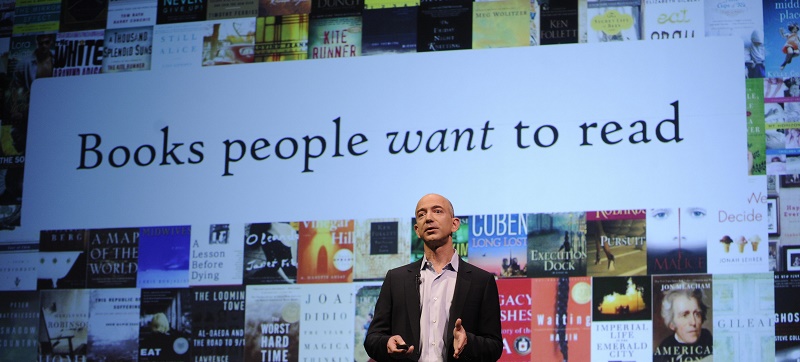 Jeff Bezos, CEO di Amazon
(Photo EMMANUEL DUNAND/AFP/Getty Images)