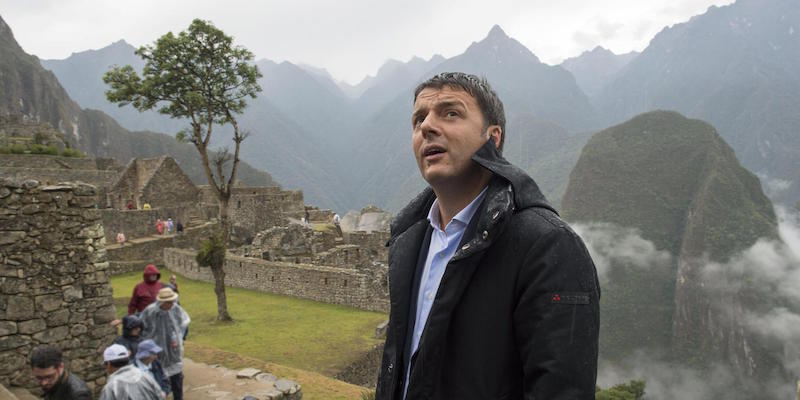 Matteo Renzi in visita al Machu Picchu, in Perù, 25 October 2015.
(Palazzo Chigi)