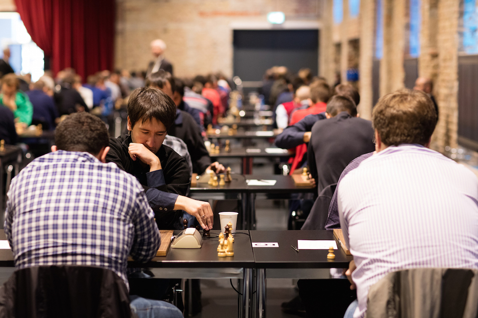 Un momento dei Campionati del mondo di scacchi Rapid e Blitz a Berlino, 12 ottobre 2015.
(Sebastian Reuter/Getty Images for World Chess by Agon Limited)