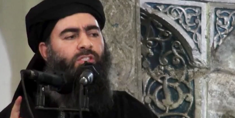 Abu Bakr al Baghdadi. (AP Photo/Militant video, File)