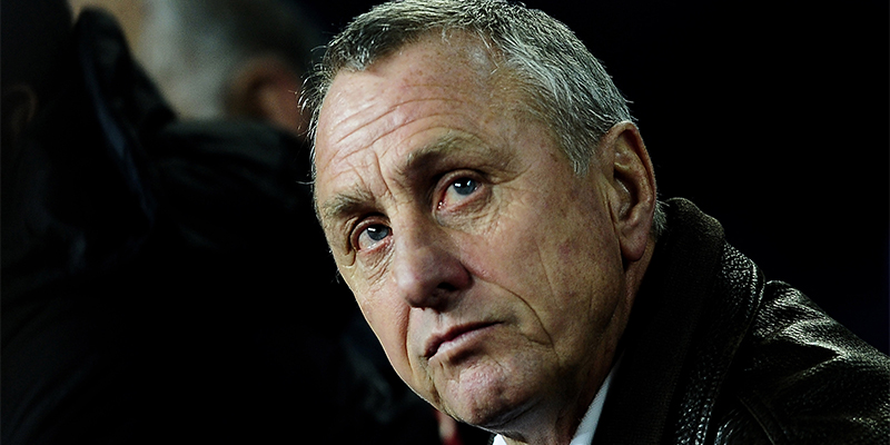 Johan Cruyff nel 2011 (AP Photo/Manu Fernandez, File)