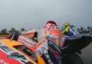 Il video che mostra il contatto tra Valentino Rossi e Marc Marquez