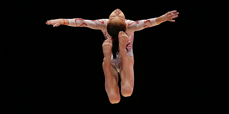 La ginnasta cinese Fan Yilin (Ian MacNicol/Getty images)