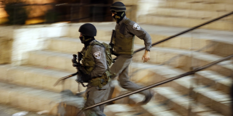 Soldati israeliani a Gerusalemme. (AHMAD GHARABLI/AFP/Getty Images)