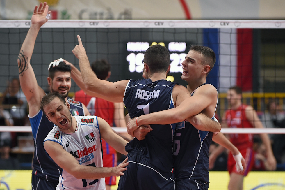 La nazionale italiana maschile di pallavolo ha vinto contro la Russia