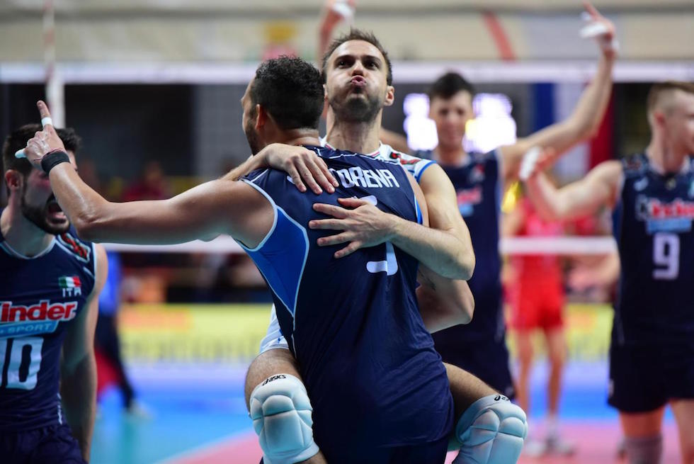 La nazionale italiana maschile di pallavolo ha vinto contro la Russia