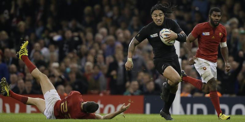 Il neozelandese Ma'a Nonu.(AP Photo/Tim Ireland)