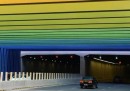 Un tunnel arcobaleno in Cina