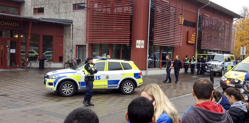 La scuola di Trollhattan, in Svezia. (Stig Hedström / TT via AP) SWEDEN OUT