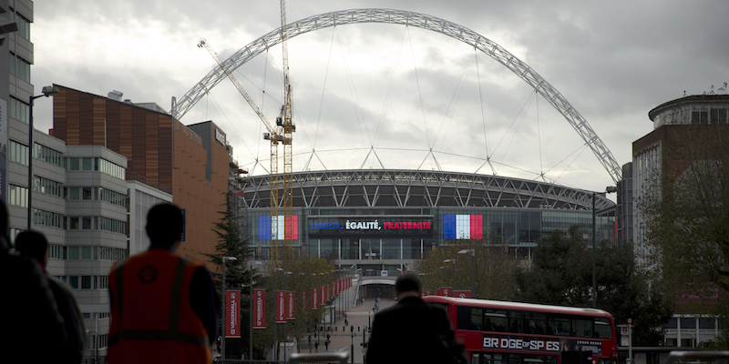 Lo stadio di Wembley (AP Photo/Matt Dunham)