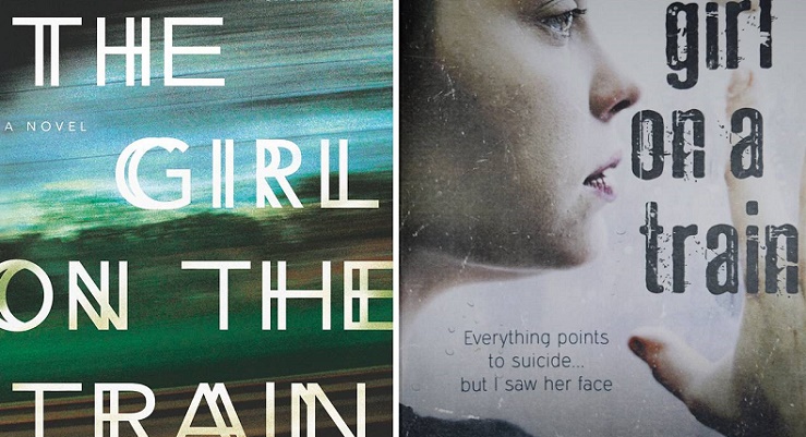  Le copertine di "Girl on a train" di AJ Waines e "The girl on the train" di Paula Hawkins