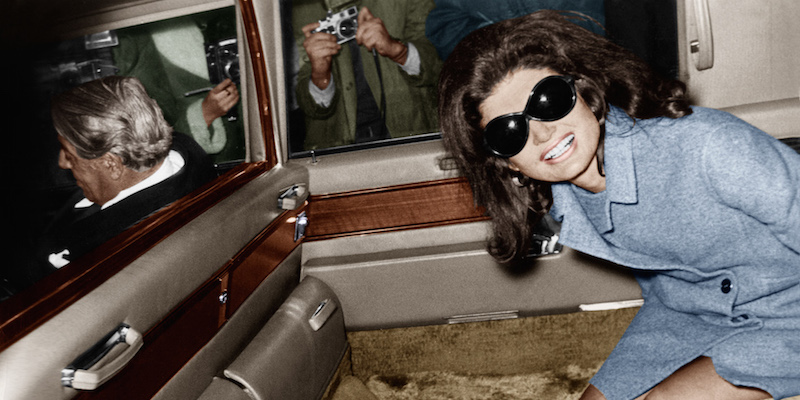 Jackie Kennedy Onassis, nel 1970 circa.
L'immagine era in bianco e nero ed è stata colorata.
(Getty Images)