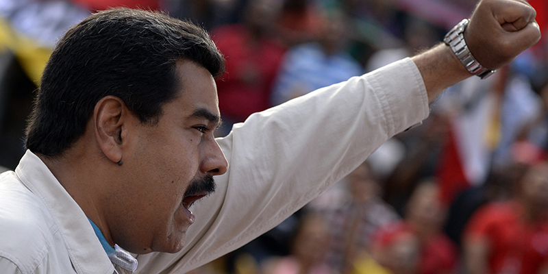 Il presidente del Venezuela Maduro, marzo 2015 (FEDERICO PARRA/AFP/Getty Images)