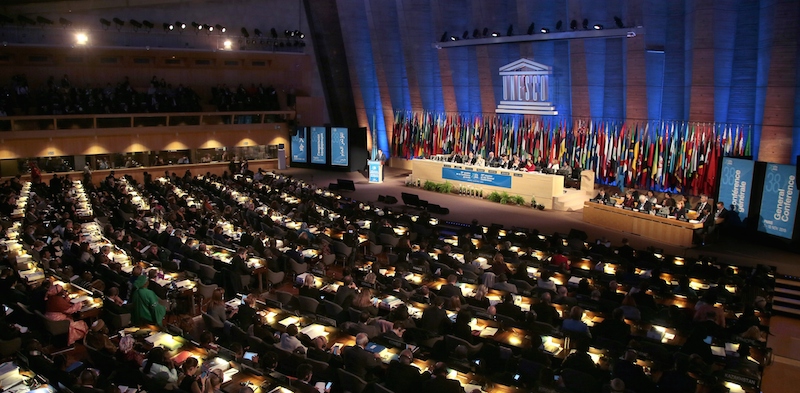 Un'assemblea dell'UNESCO il 3 Novembre 2015, a Parigi, in Francia.
JACQUES DEMARTHON/AFP/Getty Images