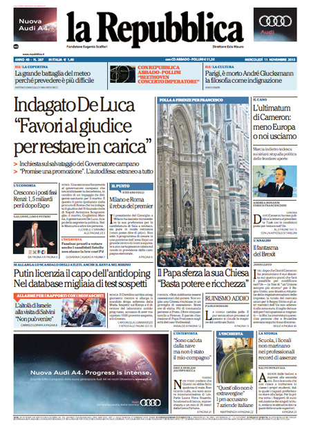 Le prime pagine di oggi - Il Post