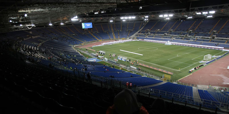 Lo stadio Olimpico di Roma (AP Photo/Gregorio Borgia)