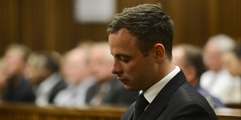 Oscar Pistorius in tribunale nell'ottobre del 2014 (Herman Verwey/Foto24/Gallo Images/Getty Images)
