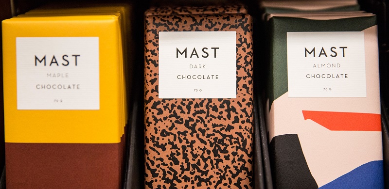 Le barrette di cioccolata prodotta da Mast Brothers.
(Photo by Andrew Burton/Getty Images)
