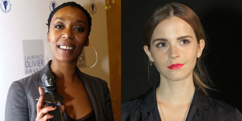 Noma Dumezweni con l'Olivier nel 2006 
(AP Photo/Max Nash)
Emma Watson a Parigi nel 2014
(AP Photo/Jacques Brinon)
