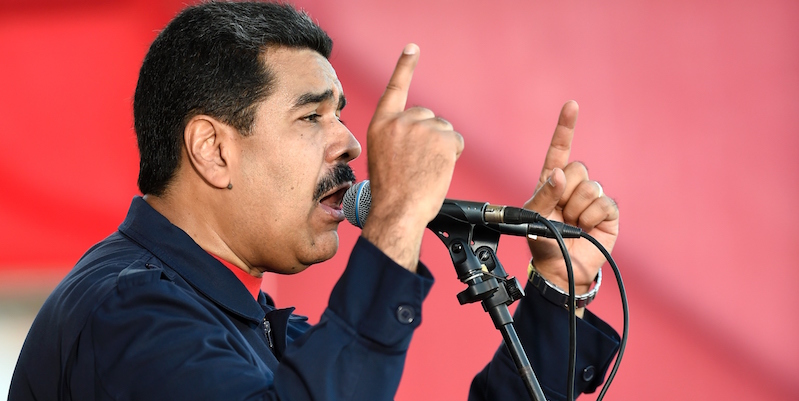 Nicolas Maduro a Caracas, Venezuela. (JUAN BARRETO/AFP/Getty Images)