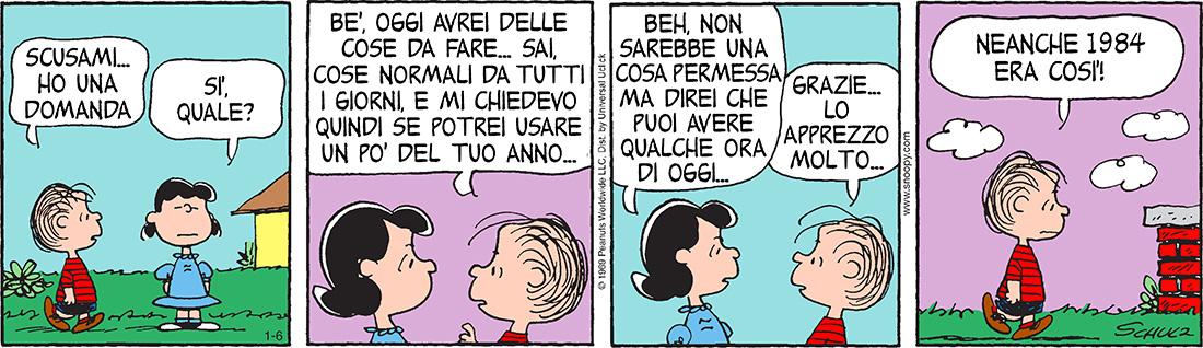 Peanuts 2016 gennaio 6
