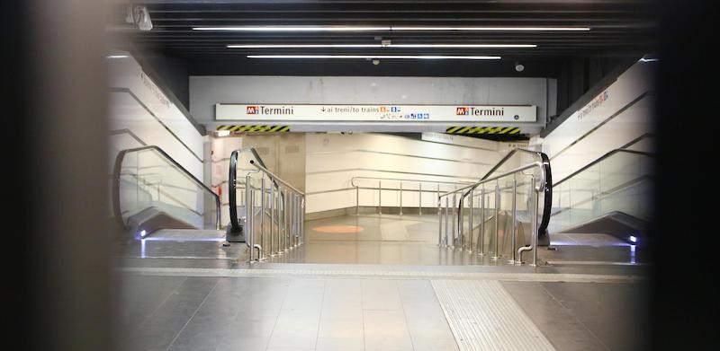 LA stazione della metro ATAC di Roma della Stazione Termini.
ANSA/ FABIO CAMPANA