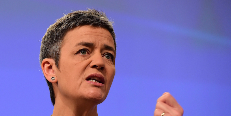 La commissaria europea per la Concorrenza Margrethe Vestager.(EMMANUEL DUNAND/AFP/Getty Images)