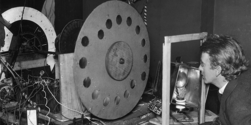 Un modello di televisore inventato da John Logie Baird. 
(Hulton Archive/Getty Images)