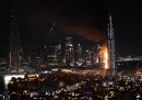 L'incendio di un grattacielo a Dubai