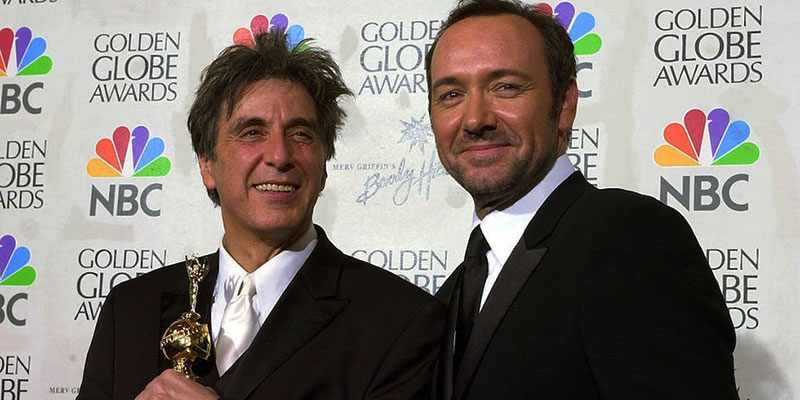 Al Pacino e Kevin Spacey, il 21 gennaio 2001 (LUCY NICHOLSON/AFP/Getty Images)